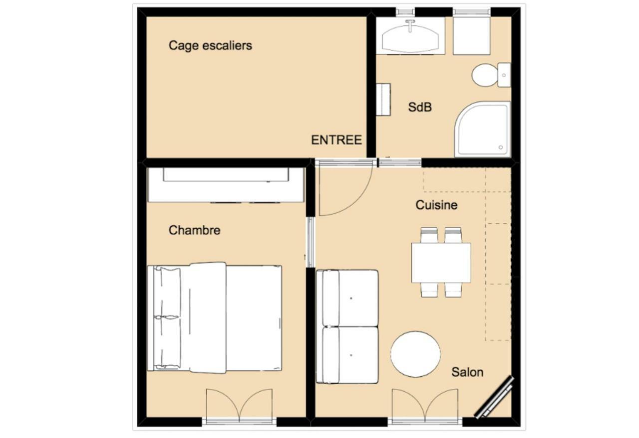 Les Meubles De Luchon - La Perle Bleue - Centre Luchon, Beau T2, 2 A 4 Personnes, Wifi Lägenhet Bagnères-de-Luchon Exteriör bild